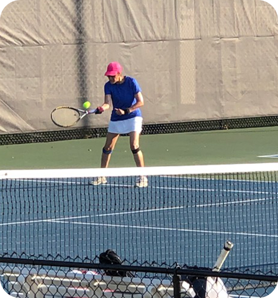 Women Playing tennis