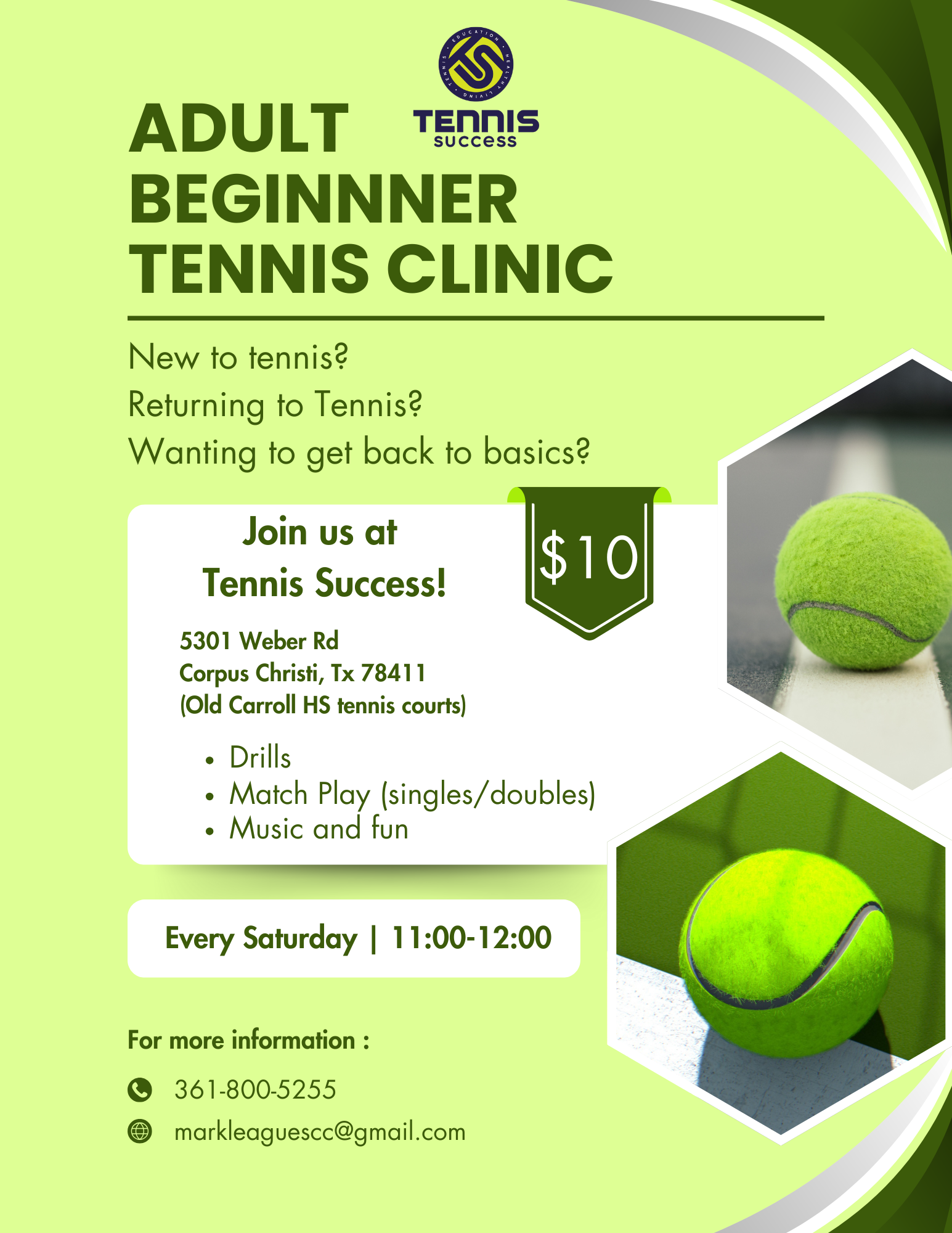 Beginner Tennis Clinic